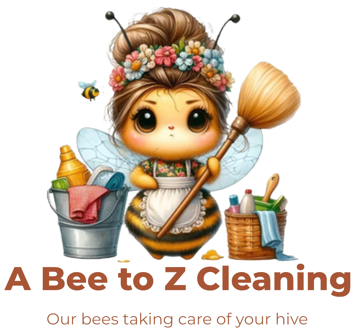 A Bee to Z Cleaning logo - Professional residential cleaning company in Austin Texas
